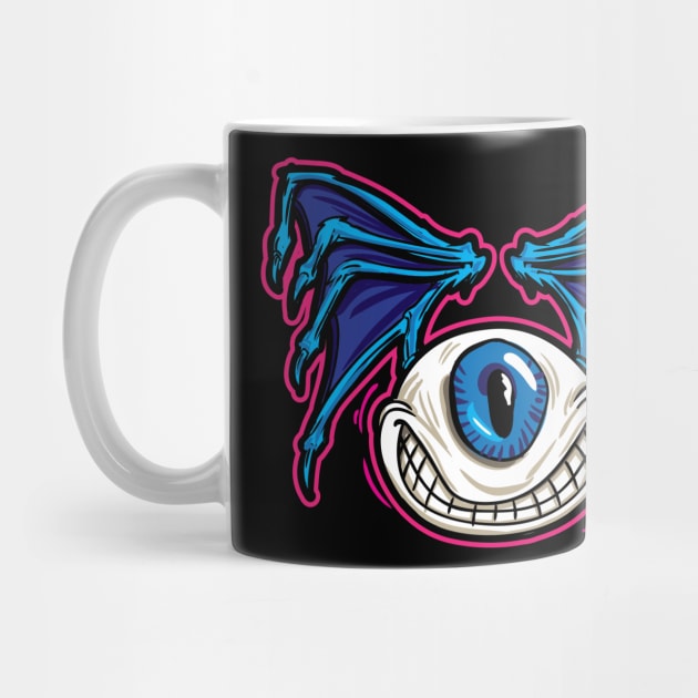 Flying Eyeball with Bat Wings by eShirtLabs